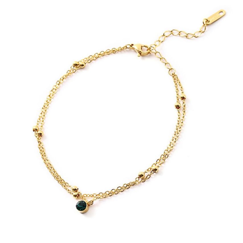 S.Steel Gold Plating Anklets Women-c 5g