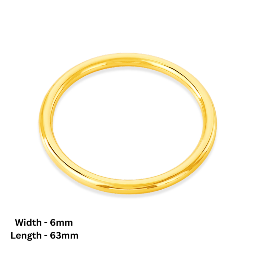 S.Steel Gold Plating Minimalist Women-c 19g 63x6mm