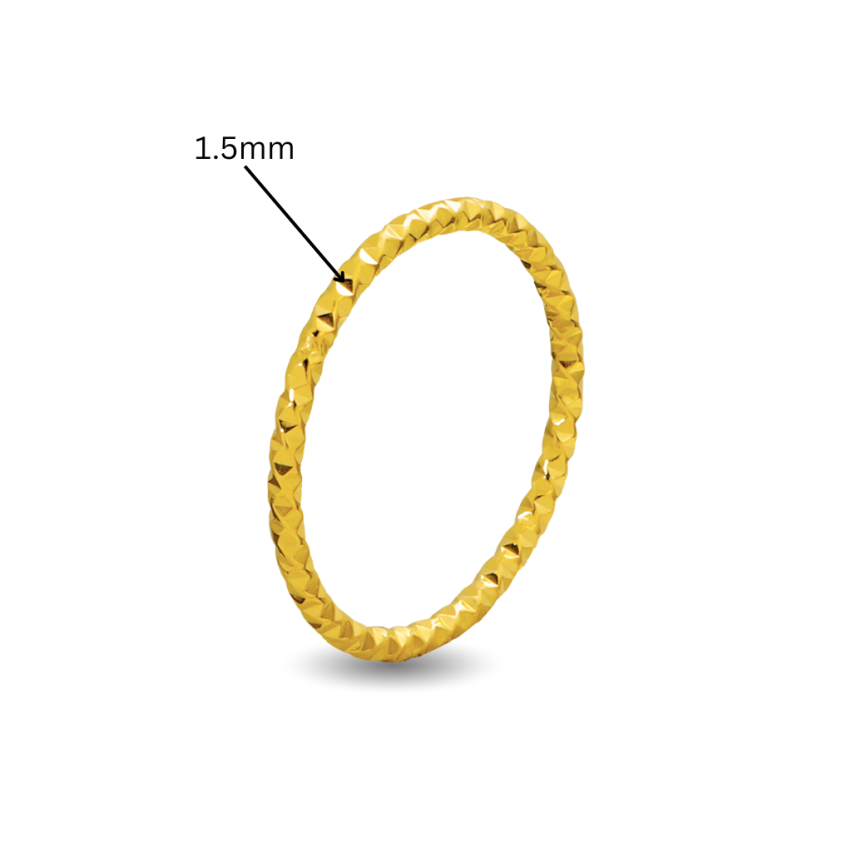 S.Steel Gold Plating Minimalist Women-c 1g EU57 - ES17 - US8