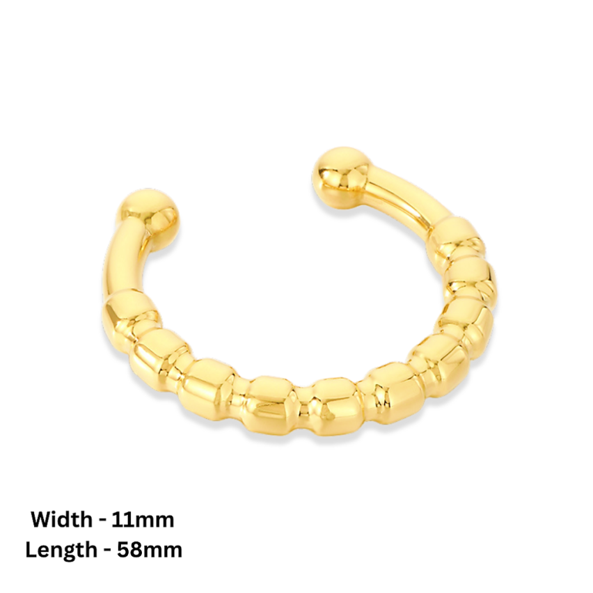 S.Steel Gold Plating Minimalist Women-c 26g 58x11mm