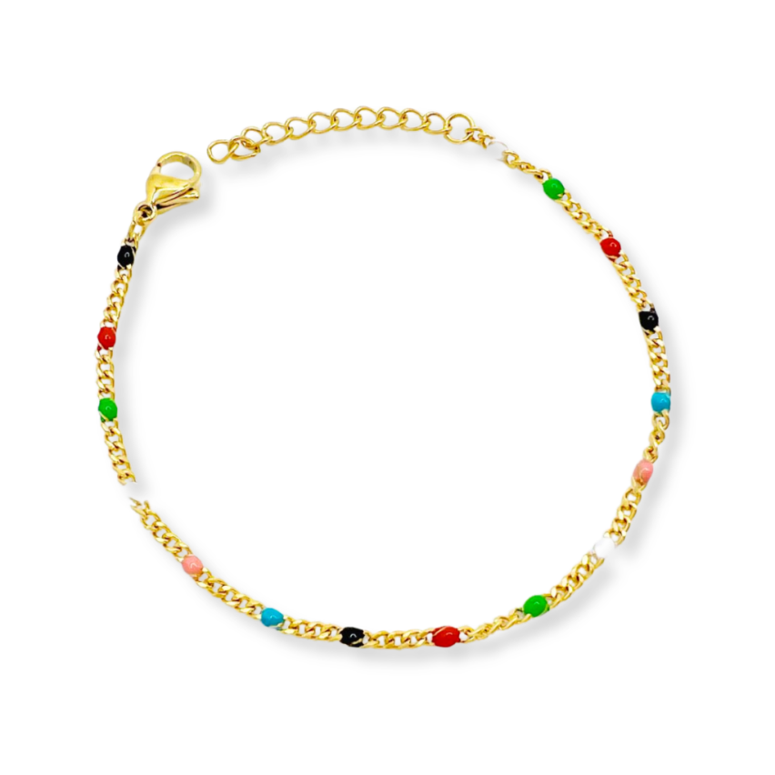 S.Steel Gold Plating Colorfull Minimalist Women-c 3.5g 200x2.1mm