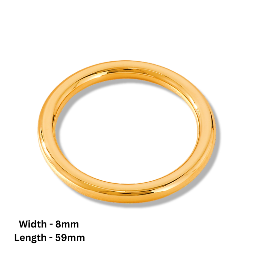 S.Steel Gold Plating Minimalist Women-c 28g 64x8mm