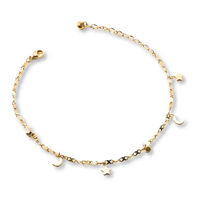 S.Steel Gold Plating Anklets Women-c