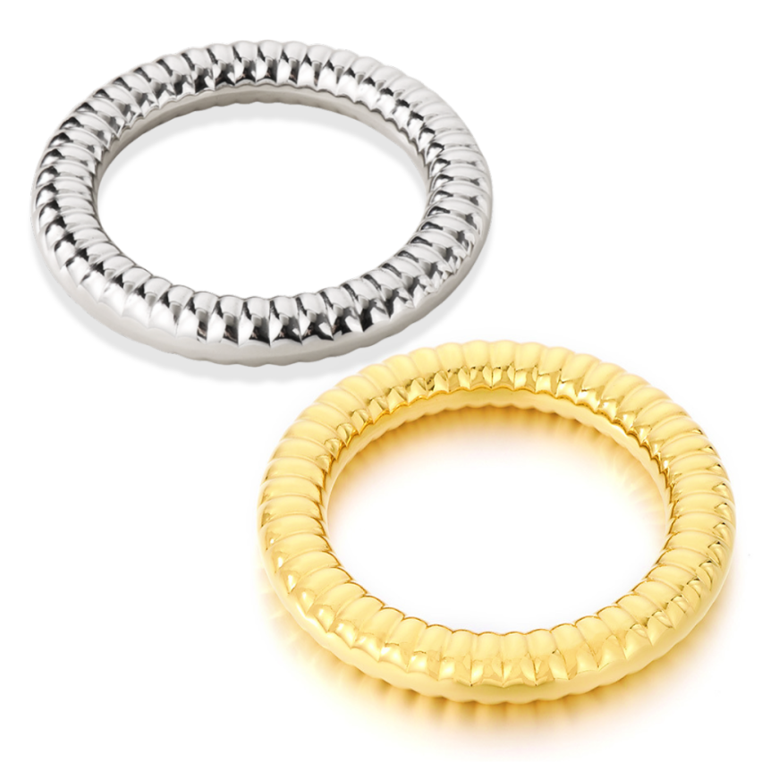 S.Steel Gold Plating Minimalist Women-c 49g 62x13mm