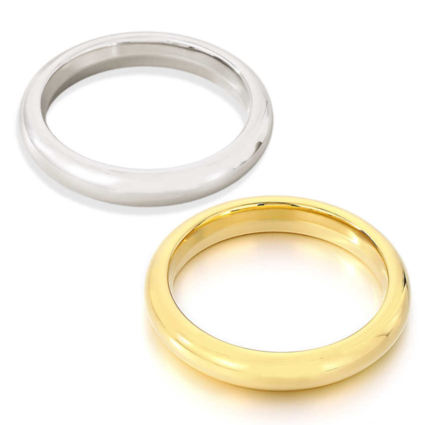 S.Steel Gold Plating Minimalist Women-c 36g 63x13mm