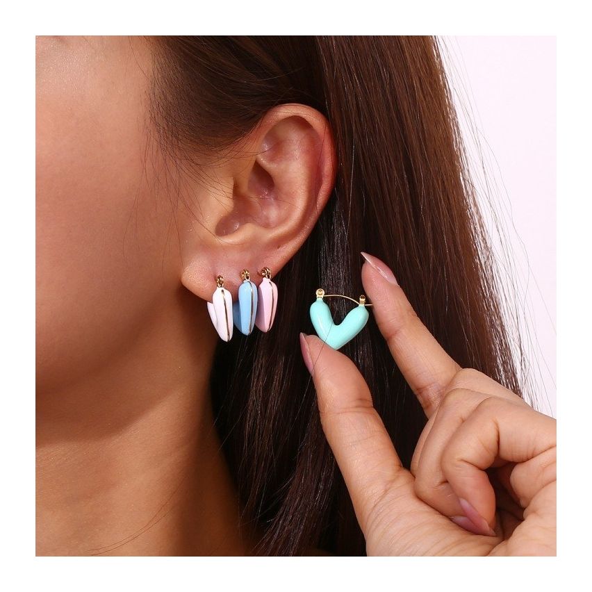 S.Steel Gold Plating Enamel Women-c