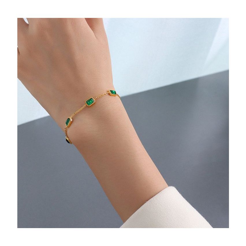 Gold Plating Zircon Minimalist Women-c 3.2g