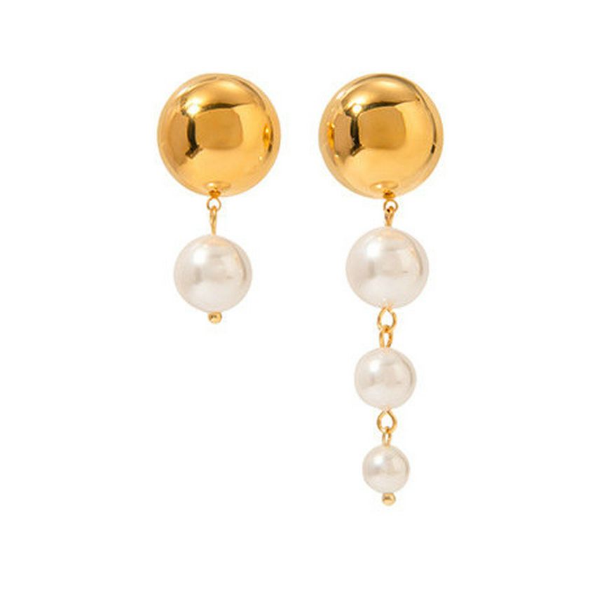 Gold Plating S.Steel Pearls Women-c 