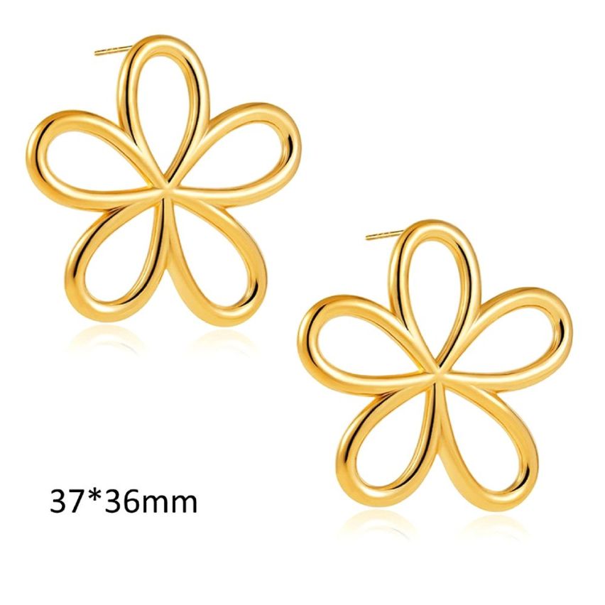 Gold Plating S.Steel Geometric Women-c 