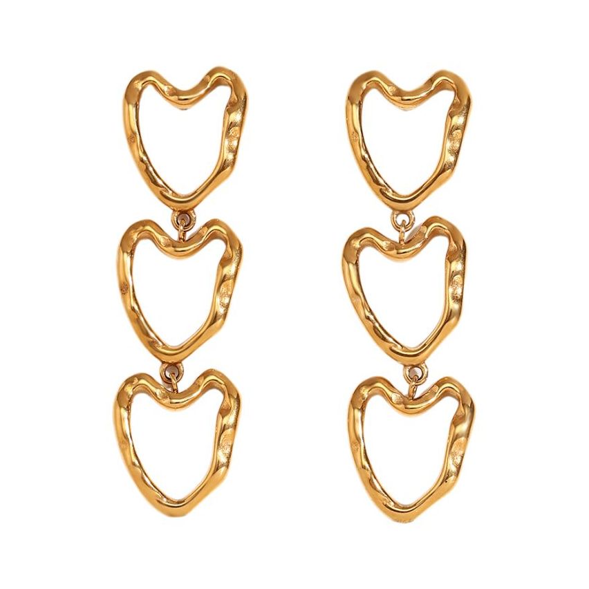 S.Steel Gold Plating Geometric Women-c