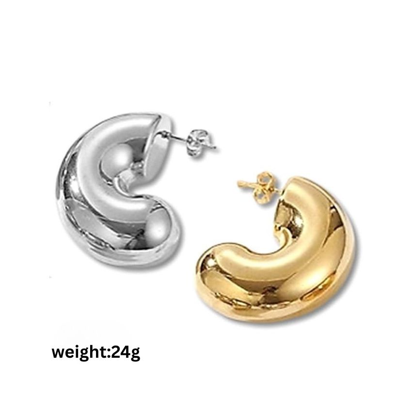 S.Steel Hoop Women-c 24g 35.2x29mm