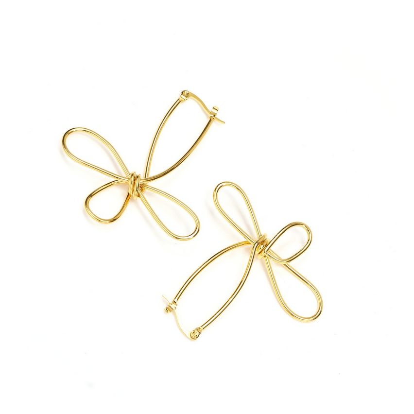 S.Steel Gold Plating Long Women-c 7g 55x51mm