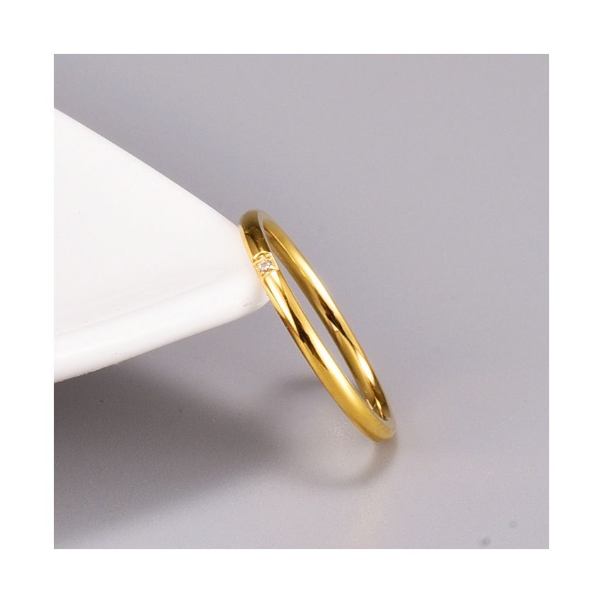 S.Steel Gold Plating Zircon Wedding Women-c