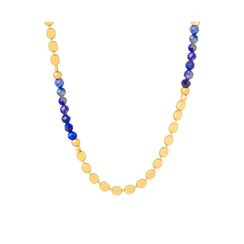 S.Steel Gold Plating Natural Stone Women-c 6.6g