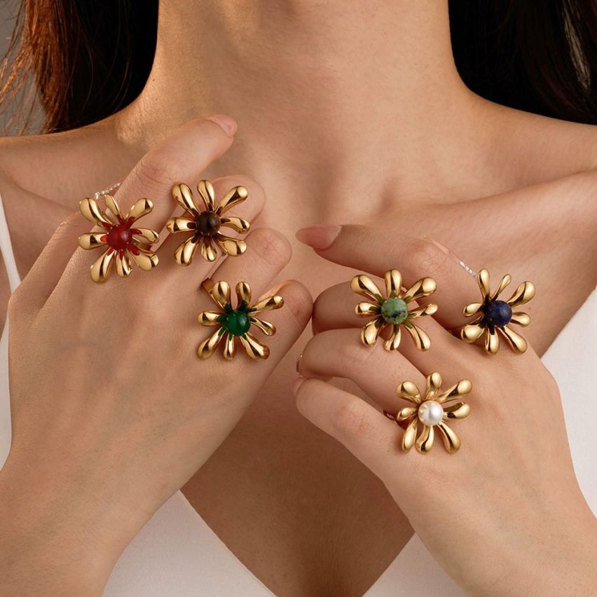 S.Steel Gold Plating Women-c