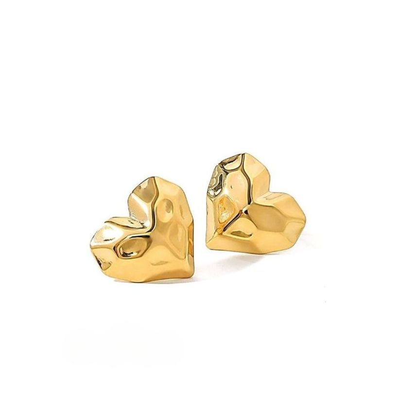 S.Steel Gold Plating Smooth Women-c 4.2g 17x20mm