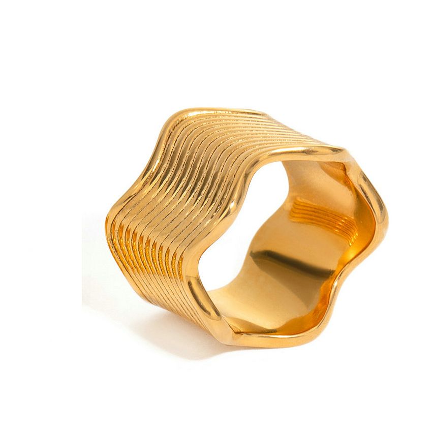 Gold Plating S.Steel Smooth Women-c 