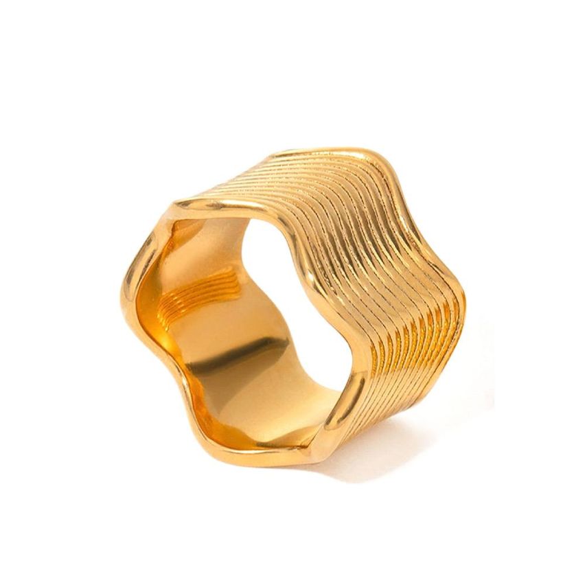 Gold Plating S.Steel Smooth Women-c 