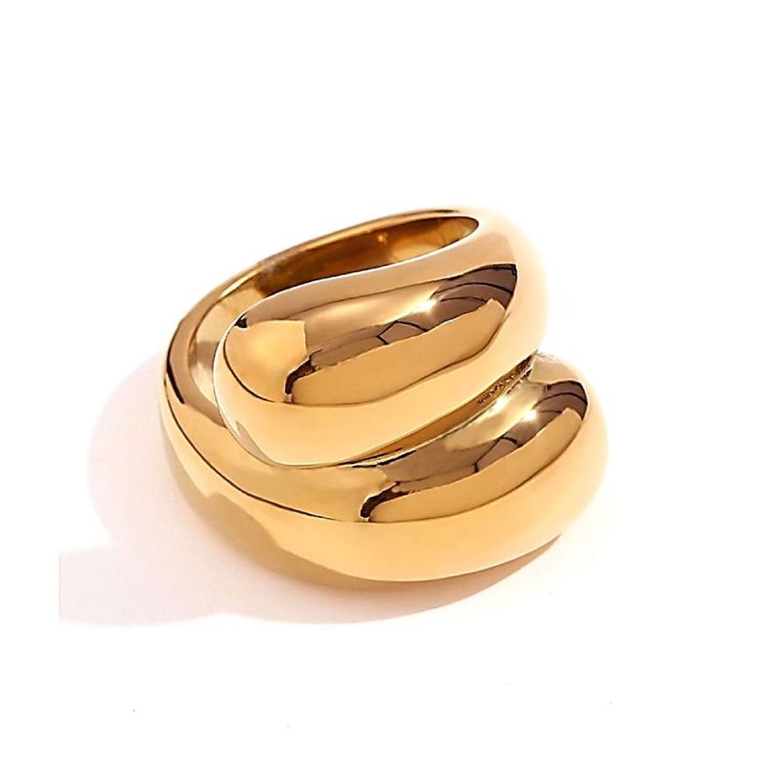 S.Steel Gold Plating Smooth Women-c 10.7g