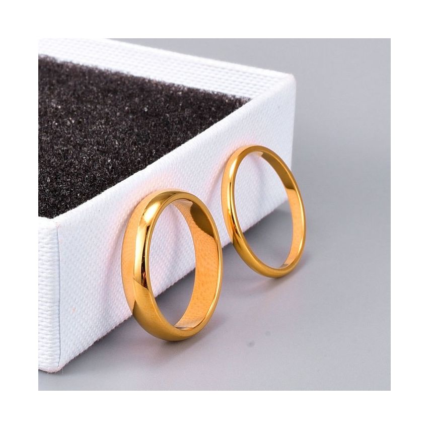 CLASSIC Gold Plating S.Steel Wedding Women-c 