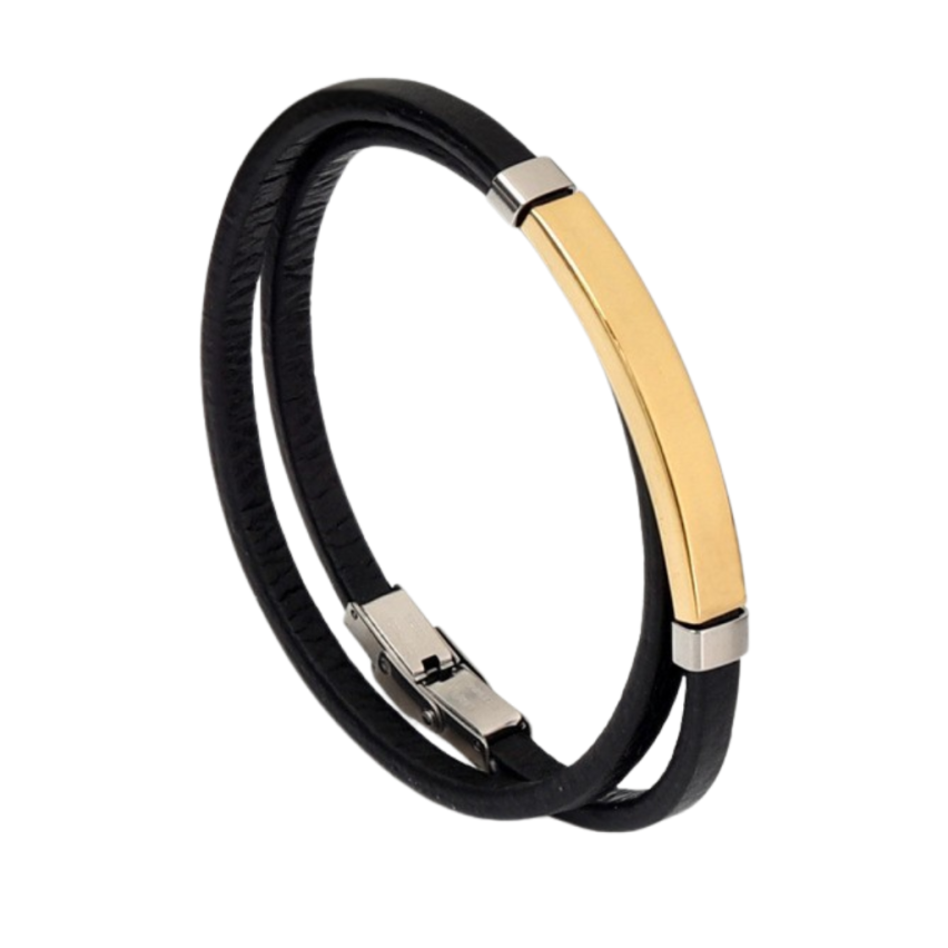 S.Steel Gold Plating Silicone With Plate Men-c 10.1g