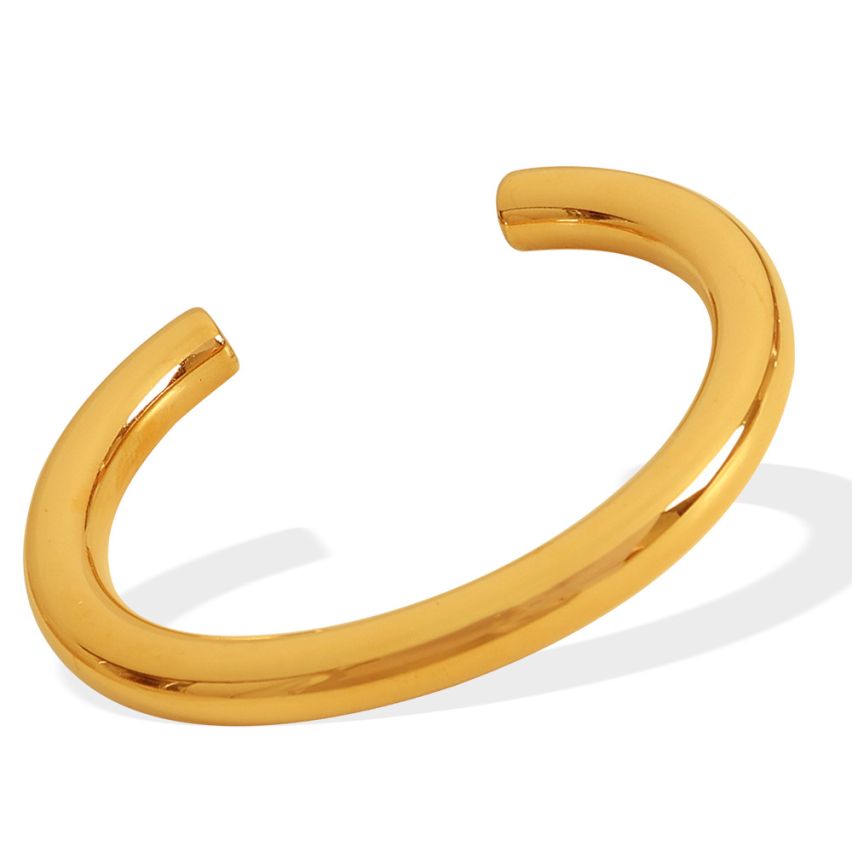 S.Steel Gold Plating Smooth Women-c 21.6g 188.4x8mm