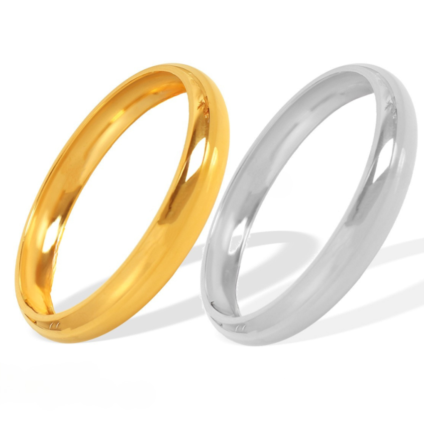 S.Steel Gold Plating Smooth Women-c 34.7g 188.4x10mm