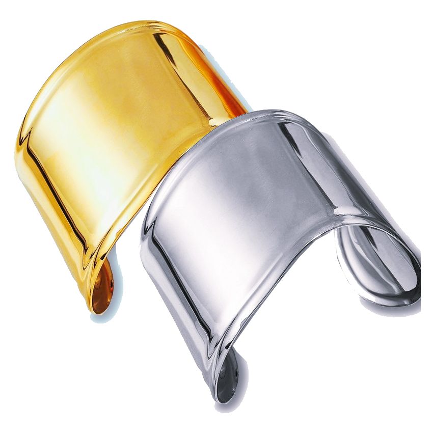 S.Steel Gold Plating Smooth Women-c