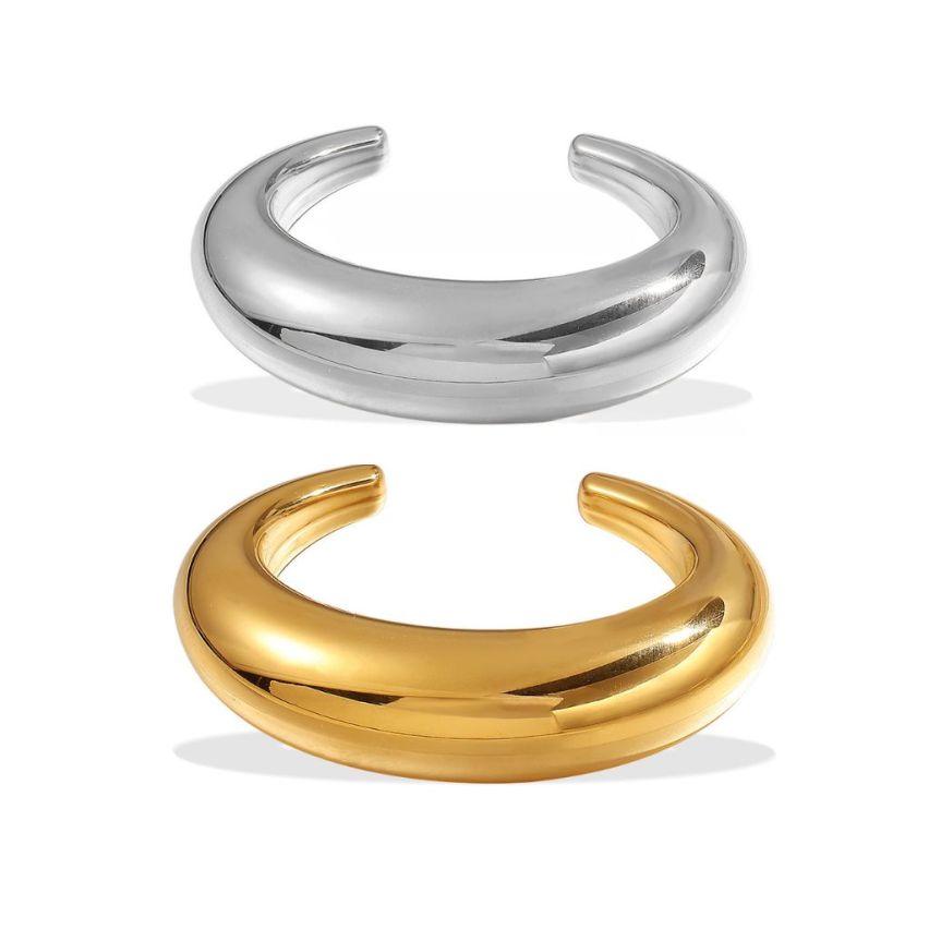 S.Steel Gold Plating Smooth Women-c 42.6g 195x21.5mm