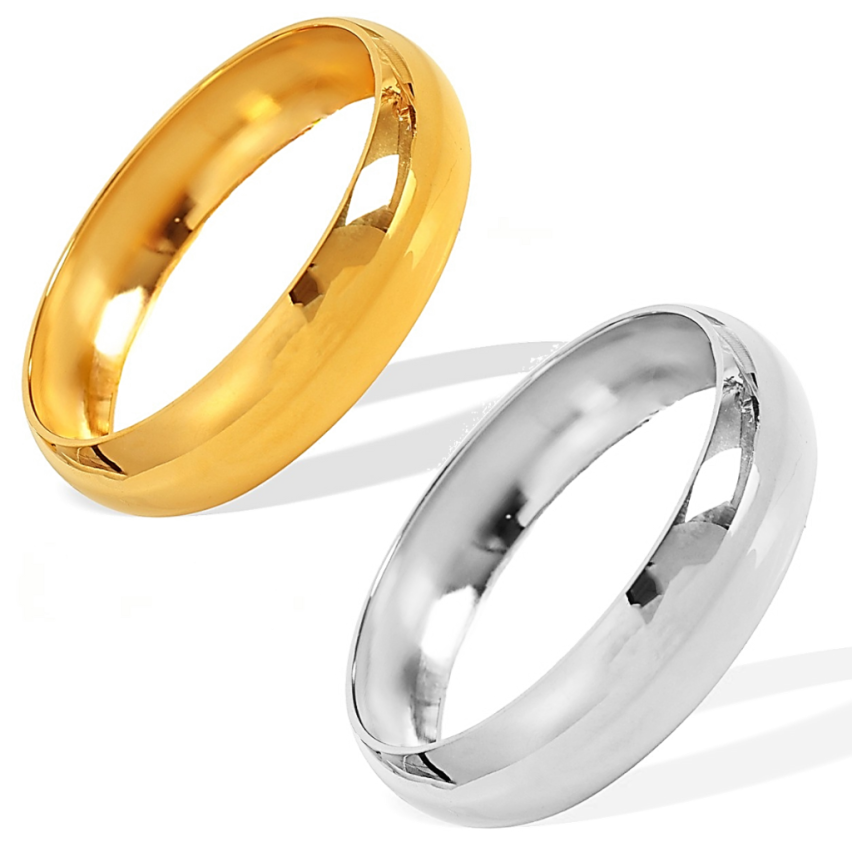 S.Steel Gold Plating Smooth Women-c 34.7g 60x10mm