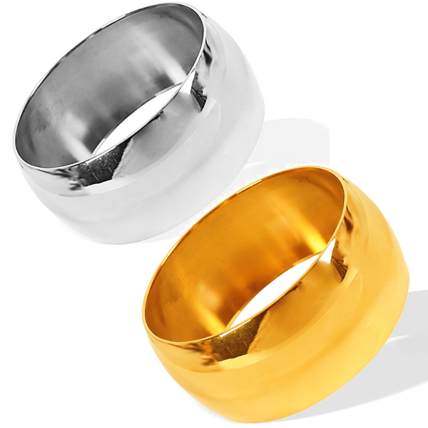S.Steel Gold Plating Smooth Women-c 71.2g 188.4x30mm