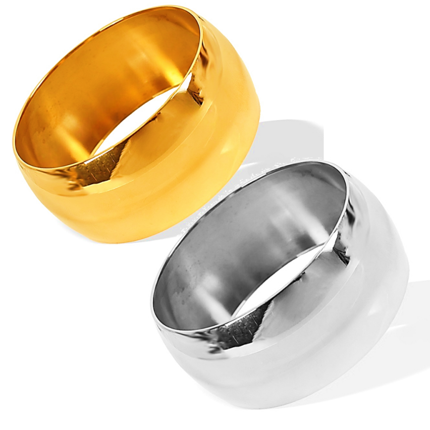 S.Steel Gold Plating Smooth Women-c 78.2g 201x30mm