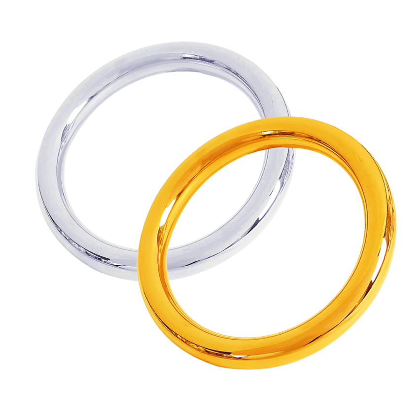 S.Steel Gold Plating Smooth Women-c 37.1g 200x10.1mm