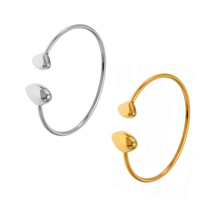 S.Steel New Gold Plating Smooth Women-c 10.2g