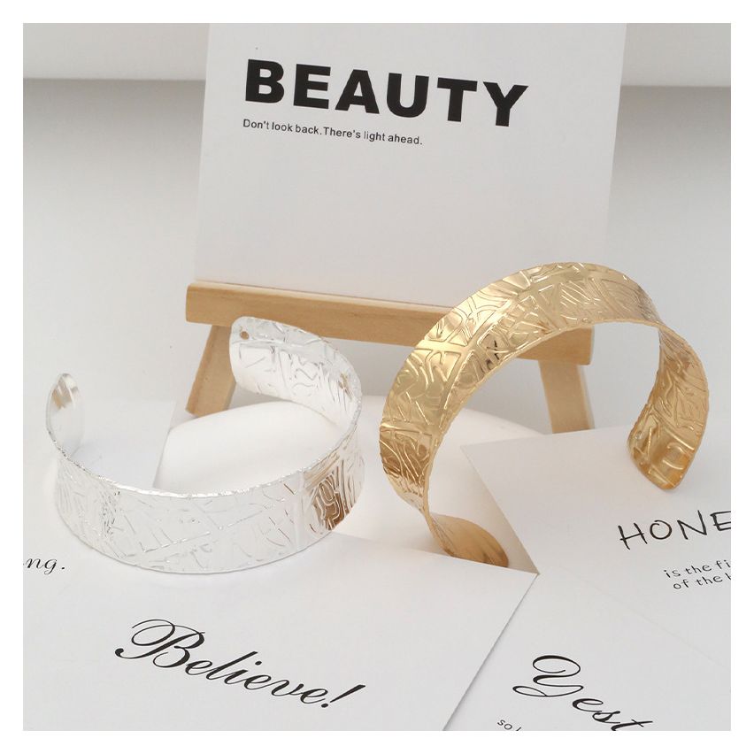 S.Steel Gold Plating Texture Women-c 24.9g