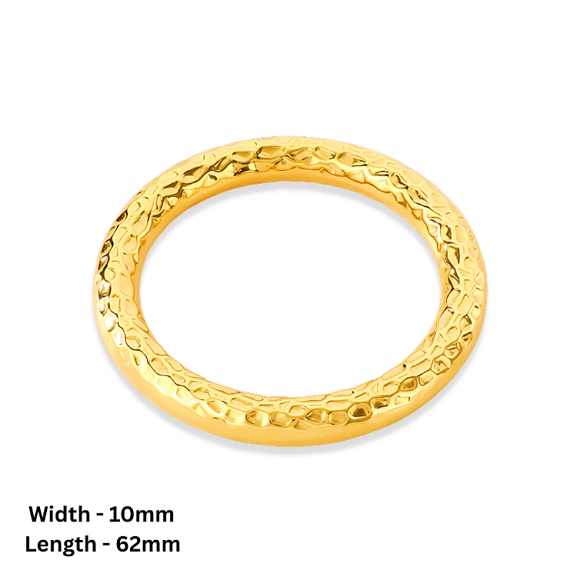 S.Steel Gold Plating Texture Women-c 35g 62x10mm