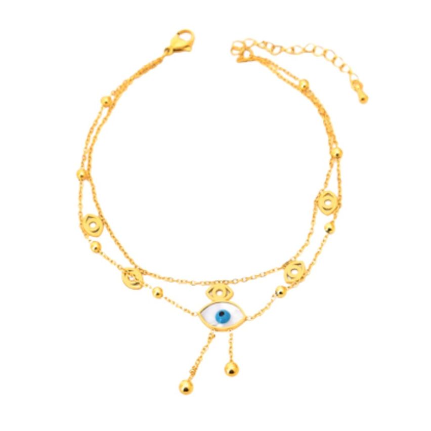 S.Steel Gold Plating Anklets Women-c 4g