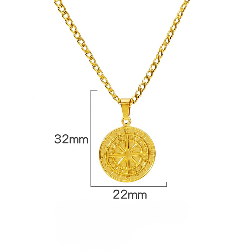 S.Steel Gold Plating With Plate Men-c 13g