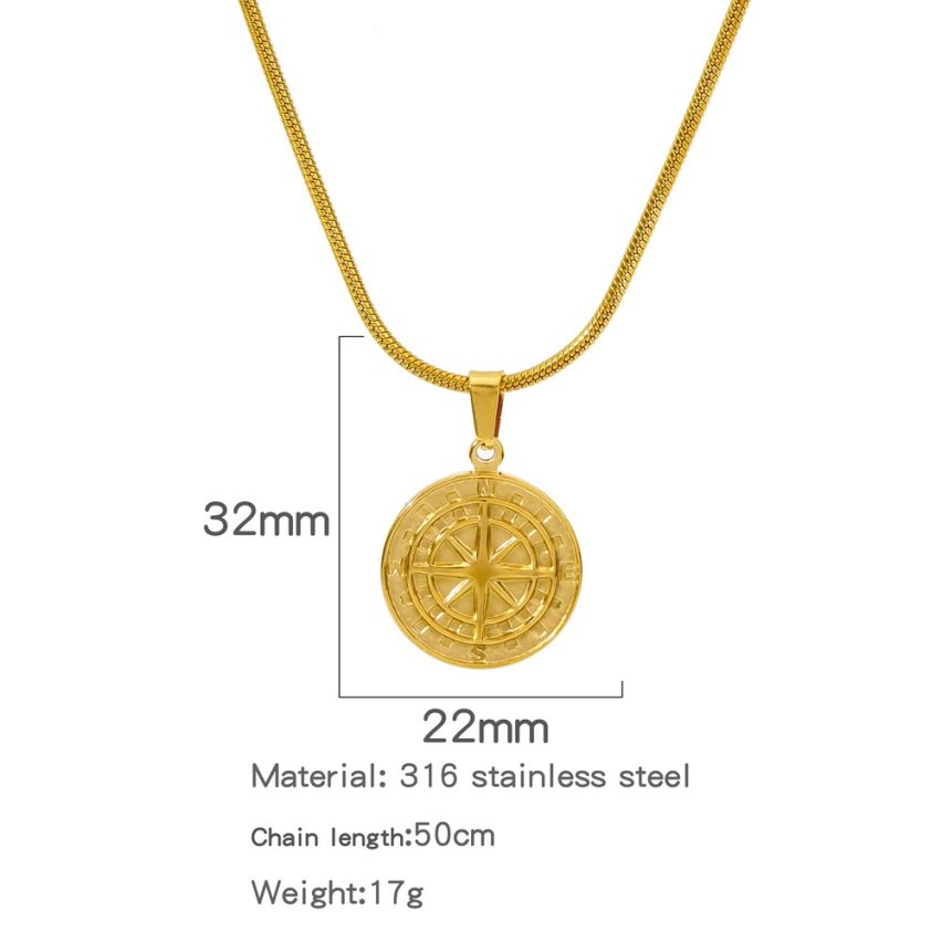 S.Steel Gold Plating With Plate Men-c 17g