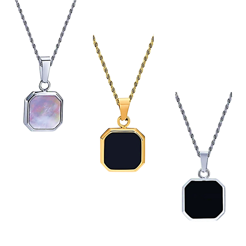 S.Steel Gold Plating With Plate Men-c 12g 26x15mm