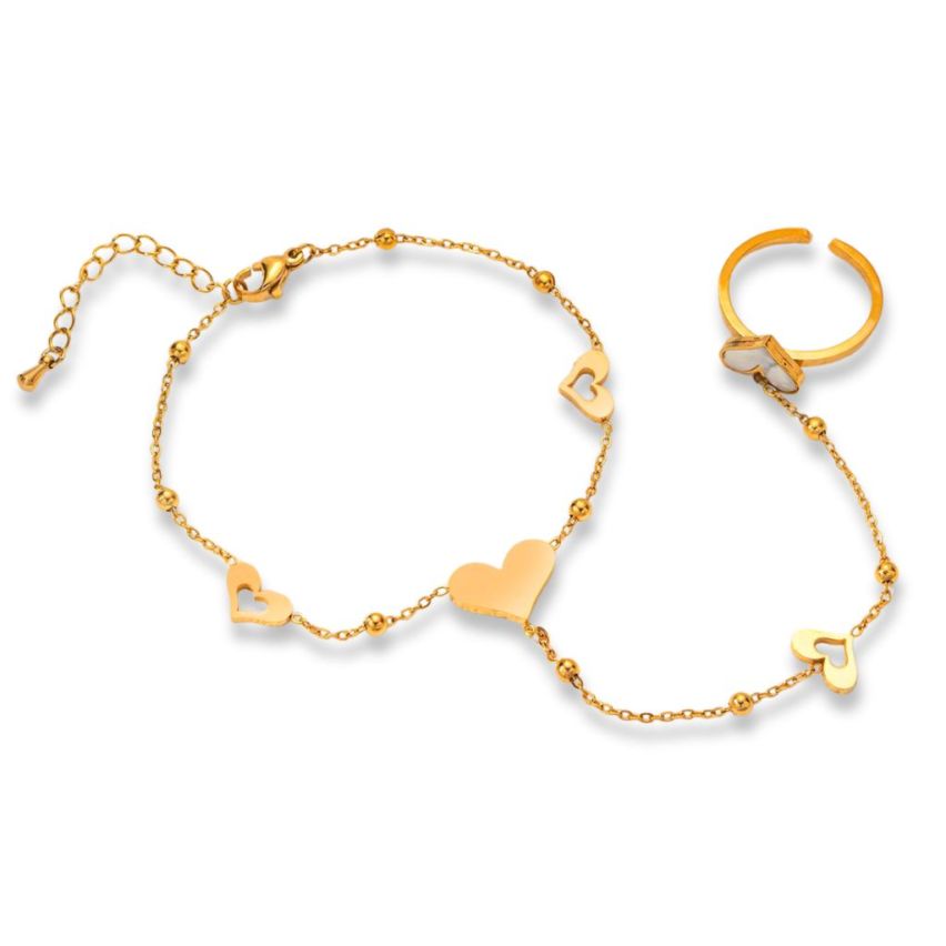 S.Steel Gold Plating Indians Women-c