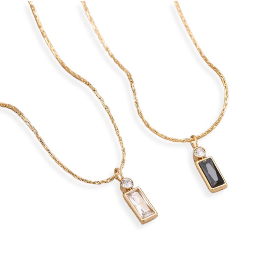 S.Steel Gold Plating Zircon Minimalist Women-c