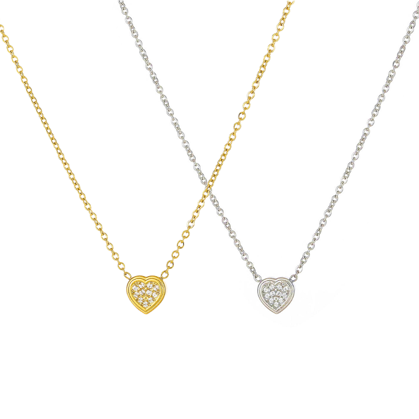 S.Steel Zircon Minimalist Women-c 3g 450+50x8mm