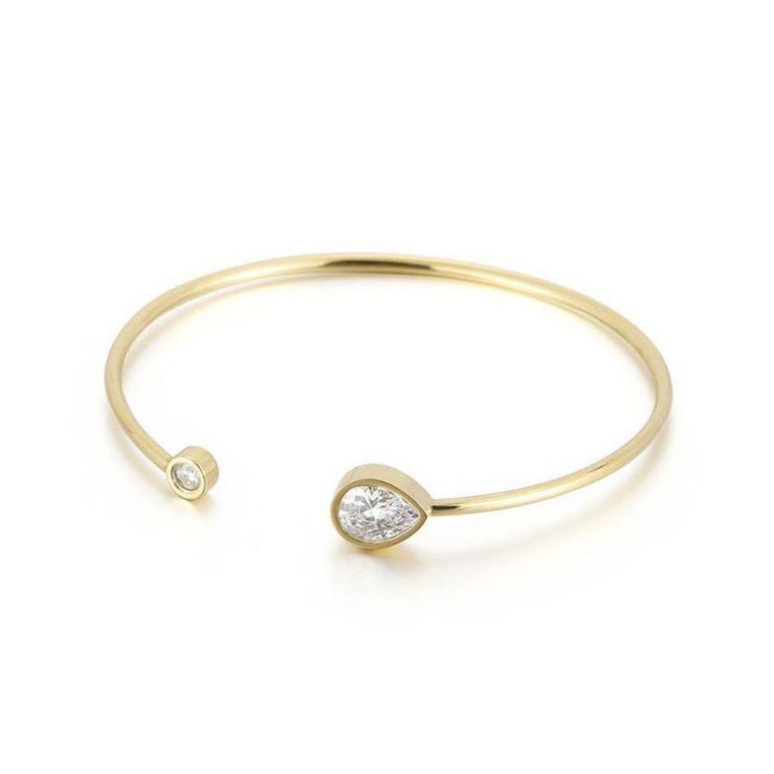 Gold Plating Zircon Minimalist Women-c 3g - 2mm
