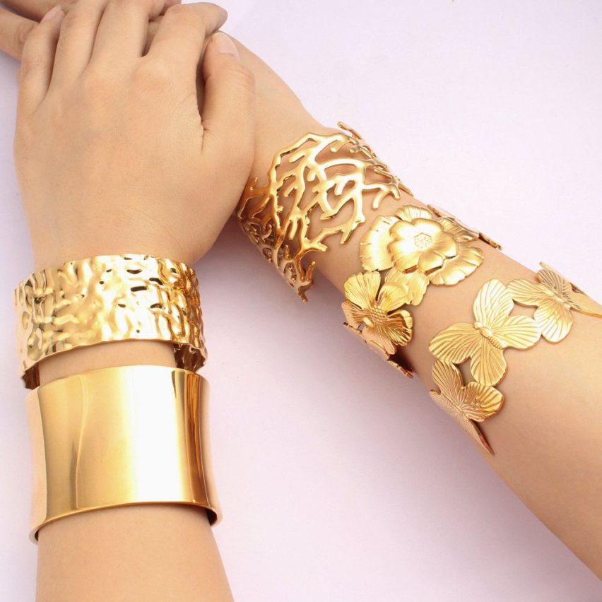 Gold Plating Geometric Women-c