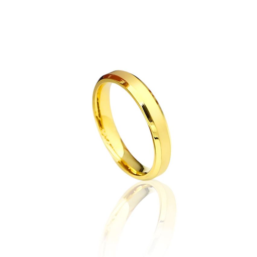 ESSENTIAL Gold Plating S.Steel Wedding Women-c  - 1.4mm EU48 - ES8 - US4,50 