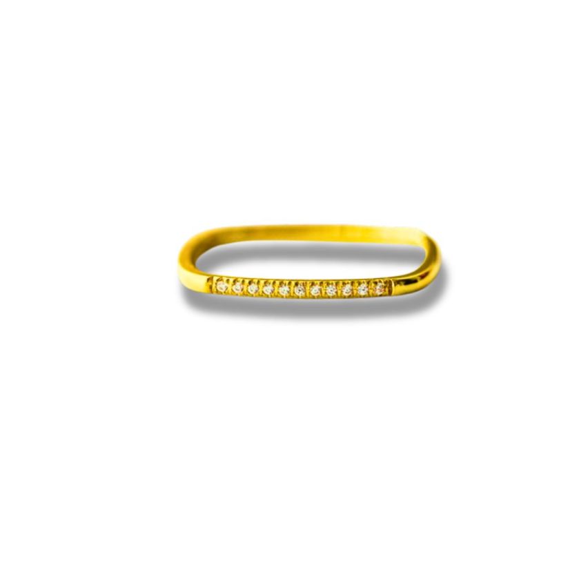 S.Steel Gold Plating Zircon Minimalist Women-c EU62 - ES22 - US10