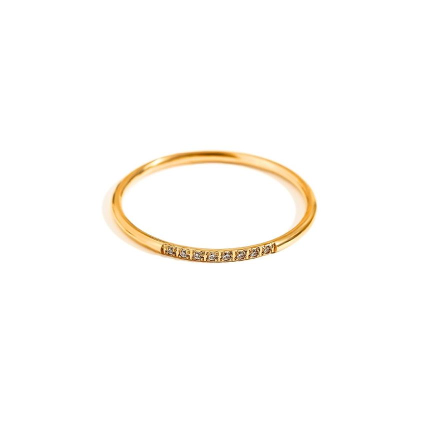 S.Steel Gold Plating Zircon Minimalist Women-c