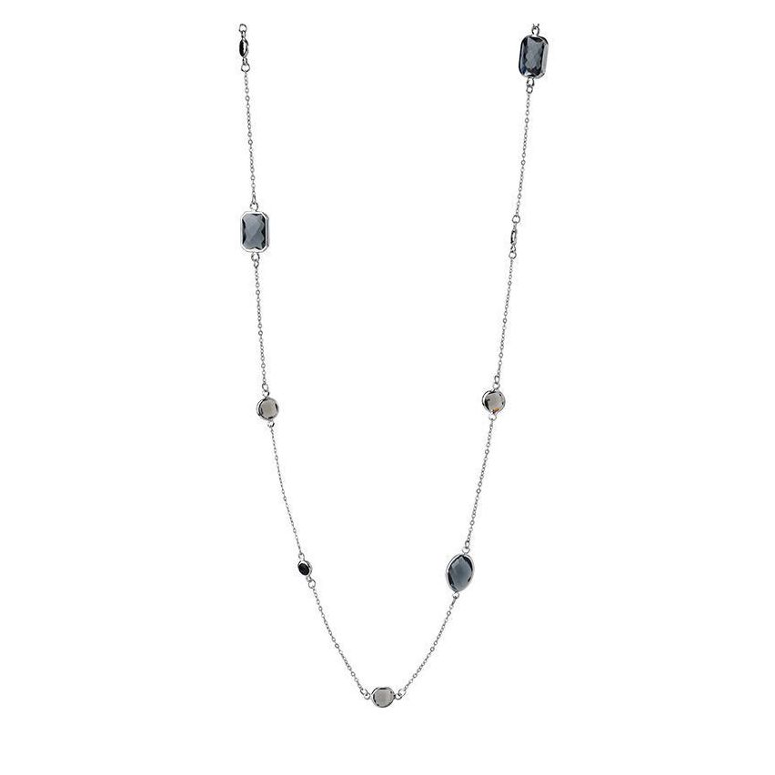 S.Steel Grey Glass stone Long Women-c 9g