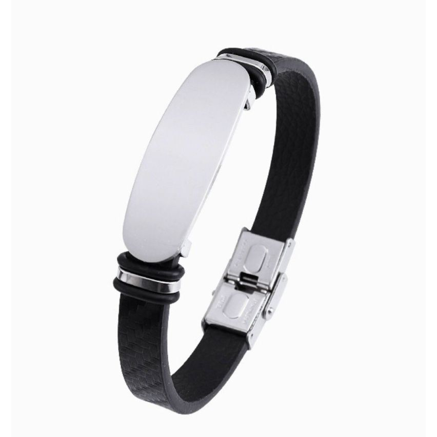 S.Steel Leather Men-c 15g